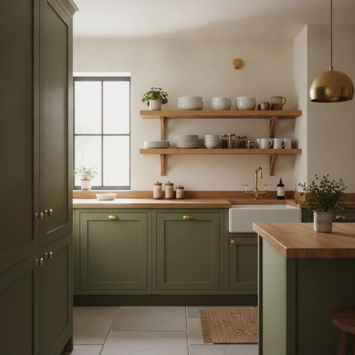 Kitchen &middot; painted cabinets, satin