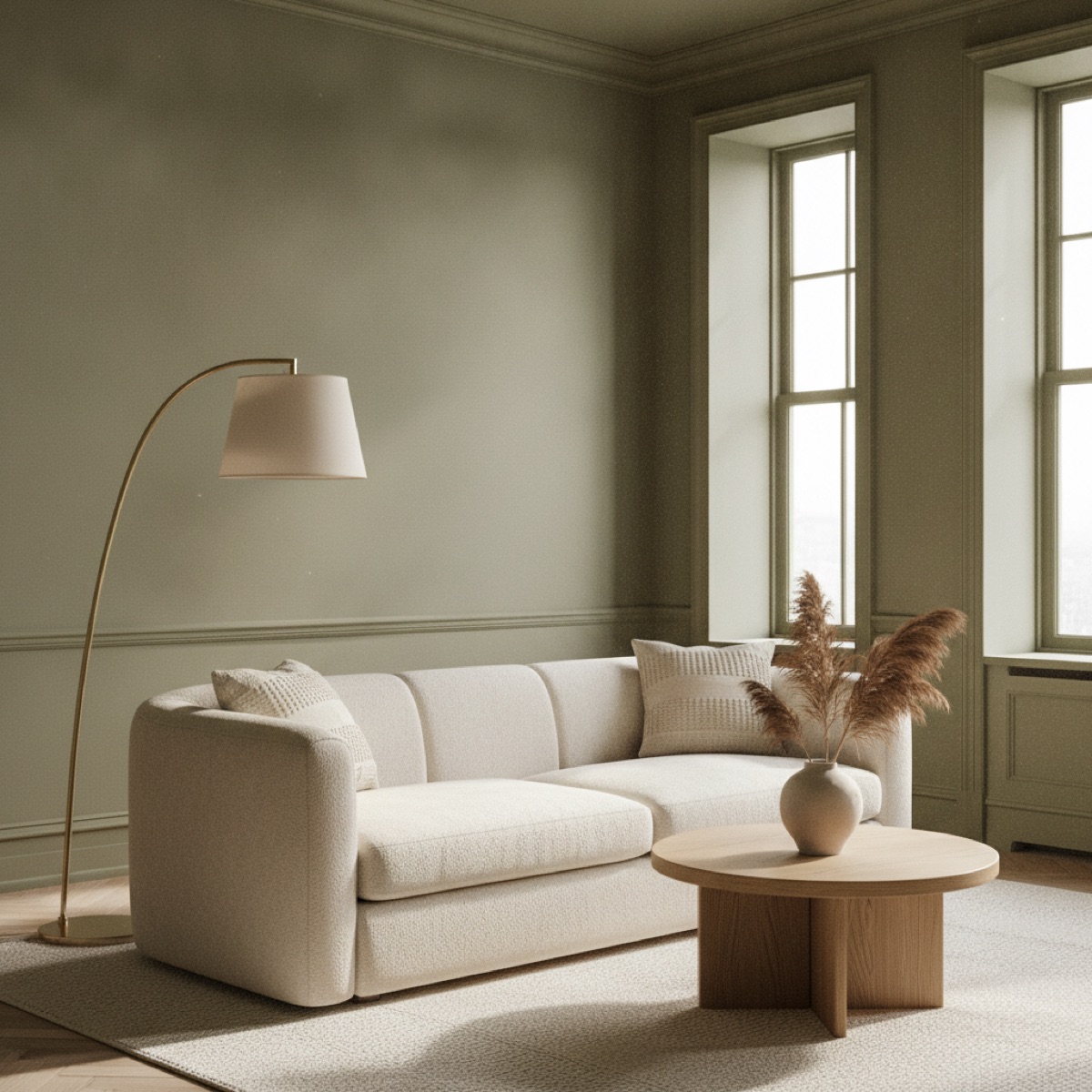 Living room &middot; full walls, eggshell