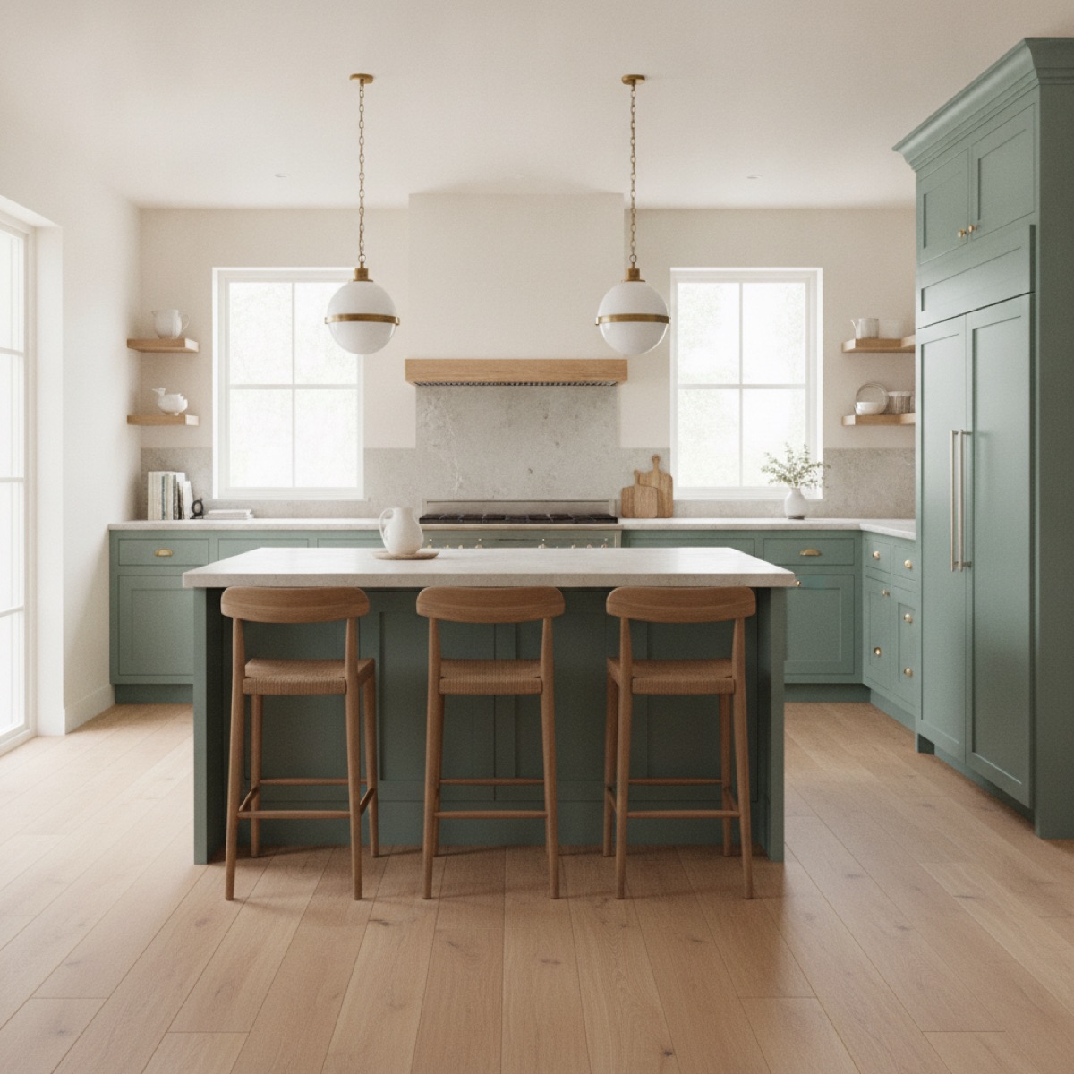 Behr “Hidden Gem” · kitchen island